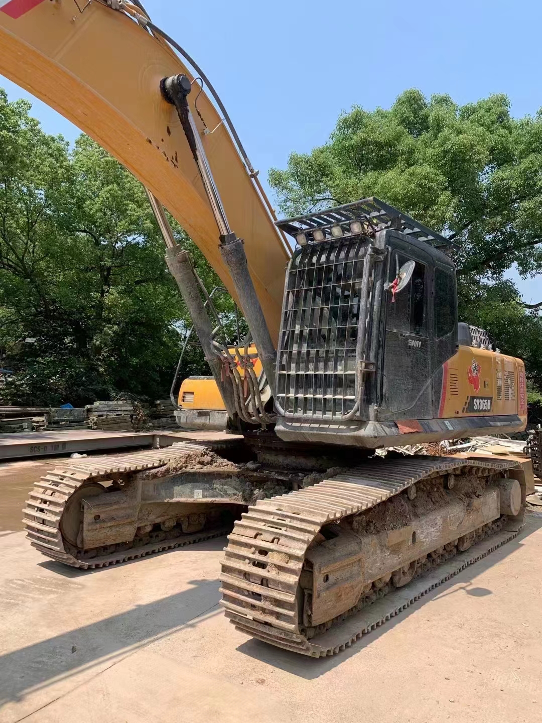 အသုံးပြုထားသော Second-Hand Construction Machinery SY365H Excavator Crawler Excavator36Ton Large Excavator