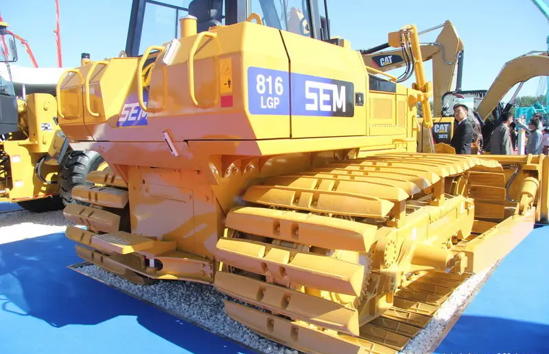 အသုံးပြုထားသော Second Hand Shangong Crawler Bulldozer Sem816 