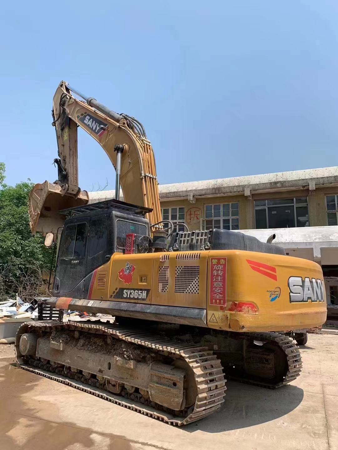 အသုံးပြုထားသော Second-Hand Construction Machinery SY365H Excavator Crawler Excavator36Ton Large Excavator