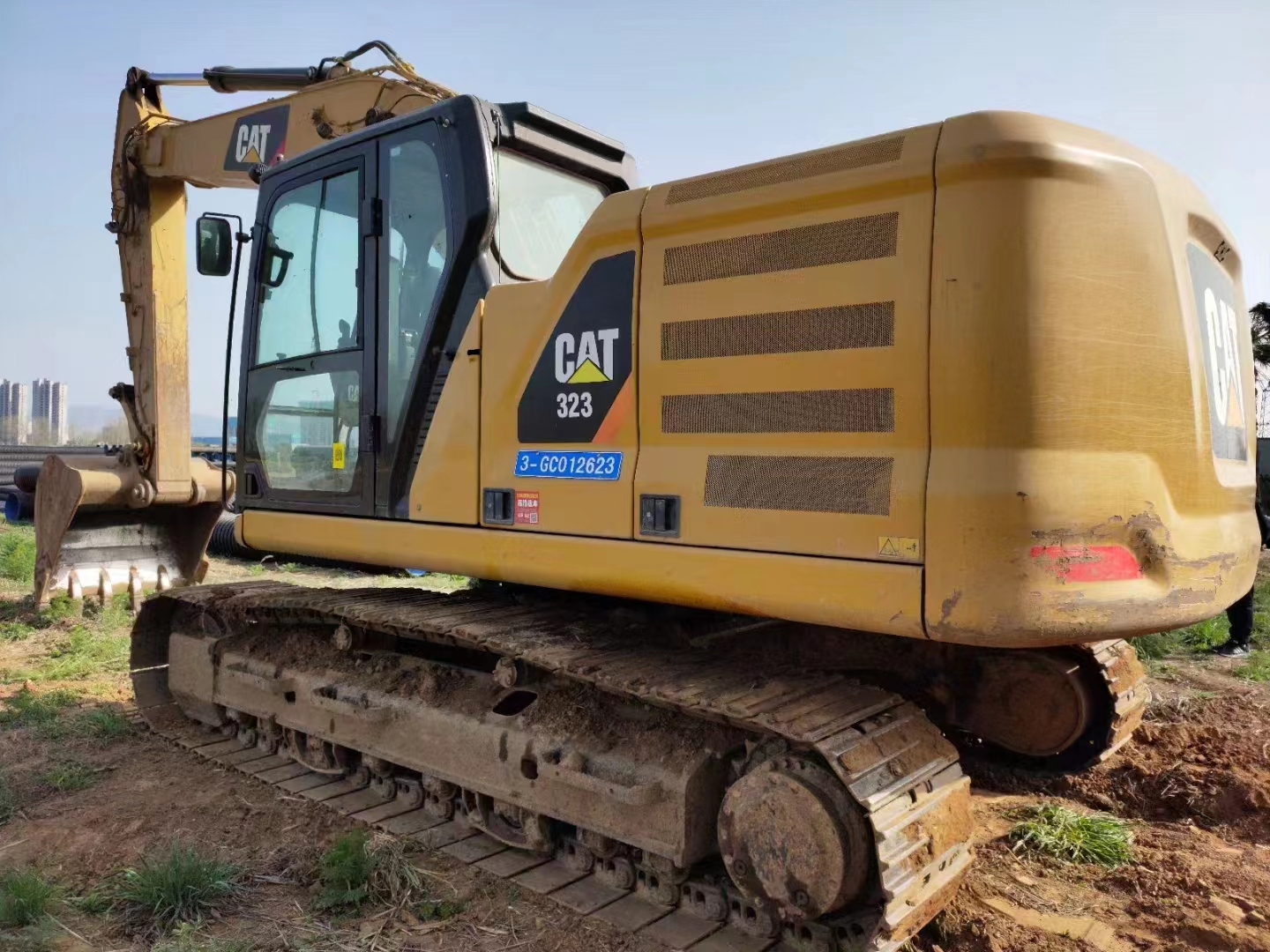 အသုံးပြုထားသော Second-Hand CAT320 323 Crawler Excavator 