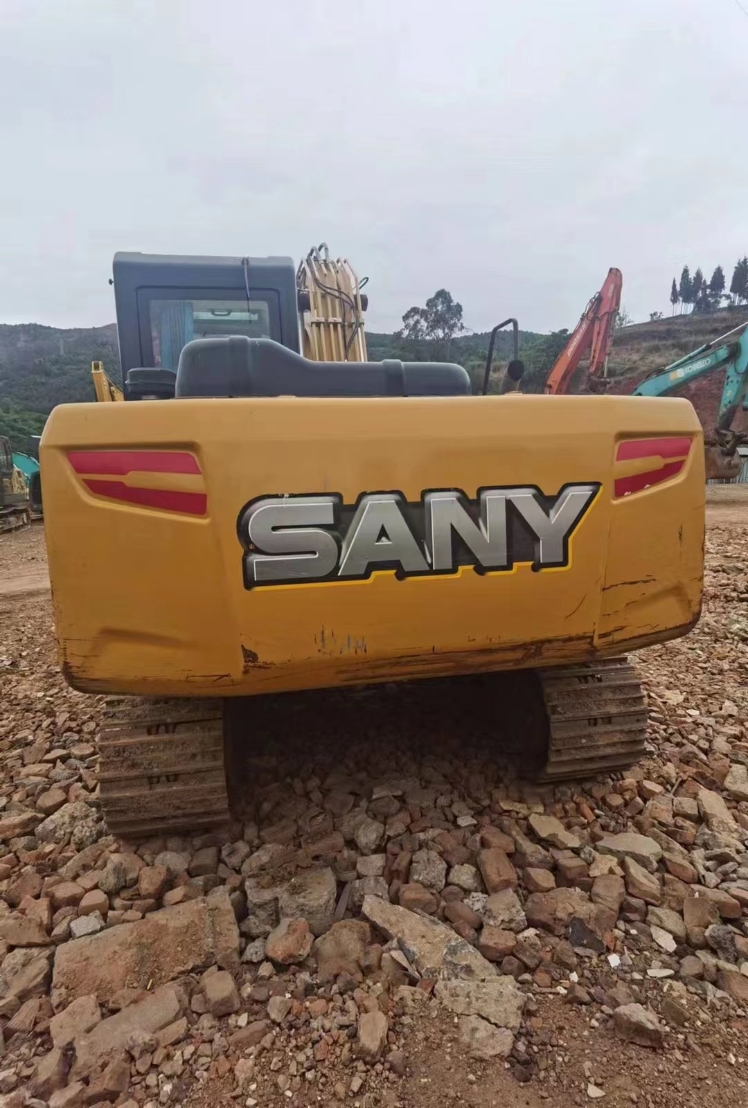 အသုံးပြုထားသော Second-Hand SY155C Excavator Crawler Excavator 